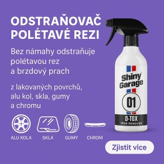 💜 Odstraňovač polétavé rzi a brzdového prachu – snadno, rychle a bezpečně Trápí Vás šedý povlak, brzdový prach nebo rez na...